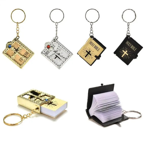 Compact Pocket Prayer Bible Keyring